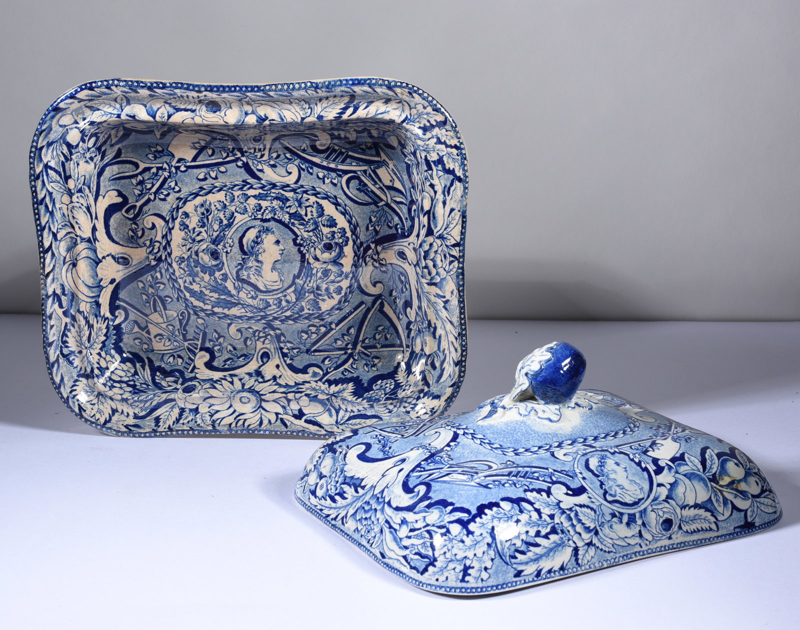 Flow Blue Dish (1 of 3)
