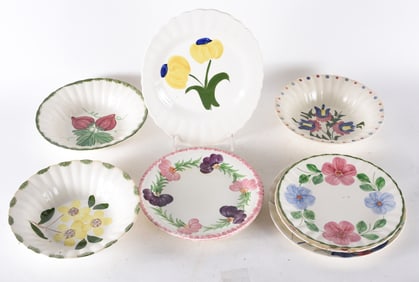 Blue Ridge Southern Pottery Painted Plate Collection