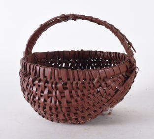 Panted Oak Split Basket