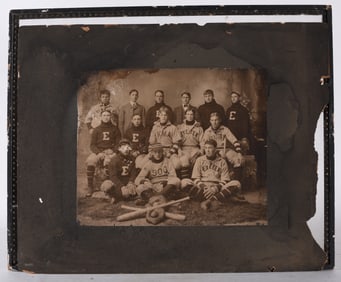 Antique Baseball Photograph See Condition