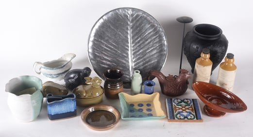 Collection of Pottery items and Other