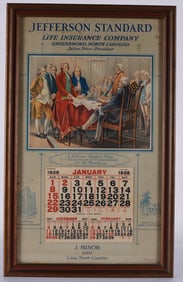 Greensboro NC 1928 Advertising Calander