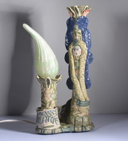Jane Peiser Pottery Lamp
