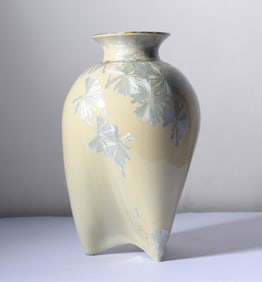 Crystaline Pottery Vase