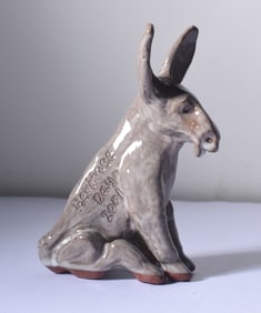 Ina Bolick Pottery Donkey (leg glued on)