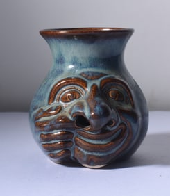 North Carolina Pottery Face Cup