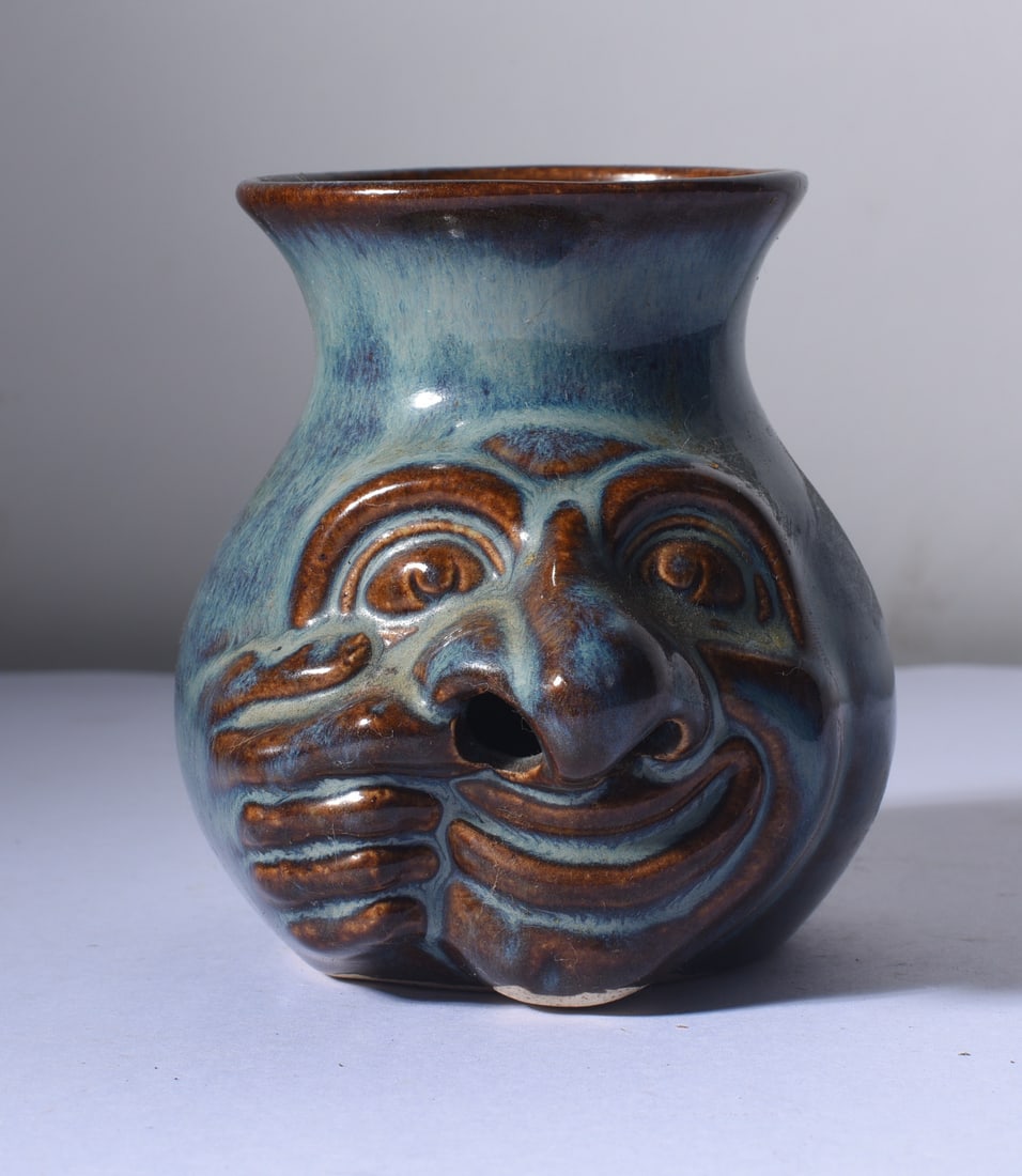 North Carolina Pottery Face Cup (1 of 3)