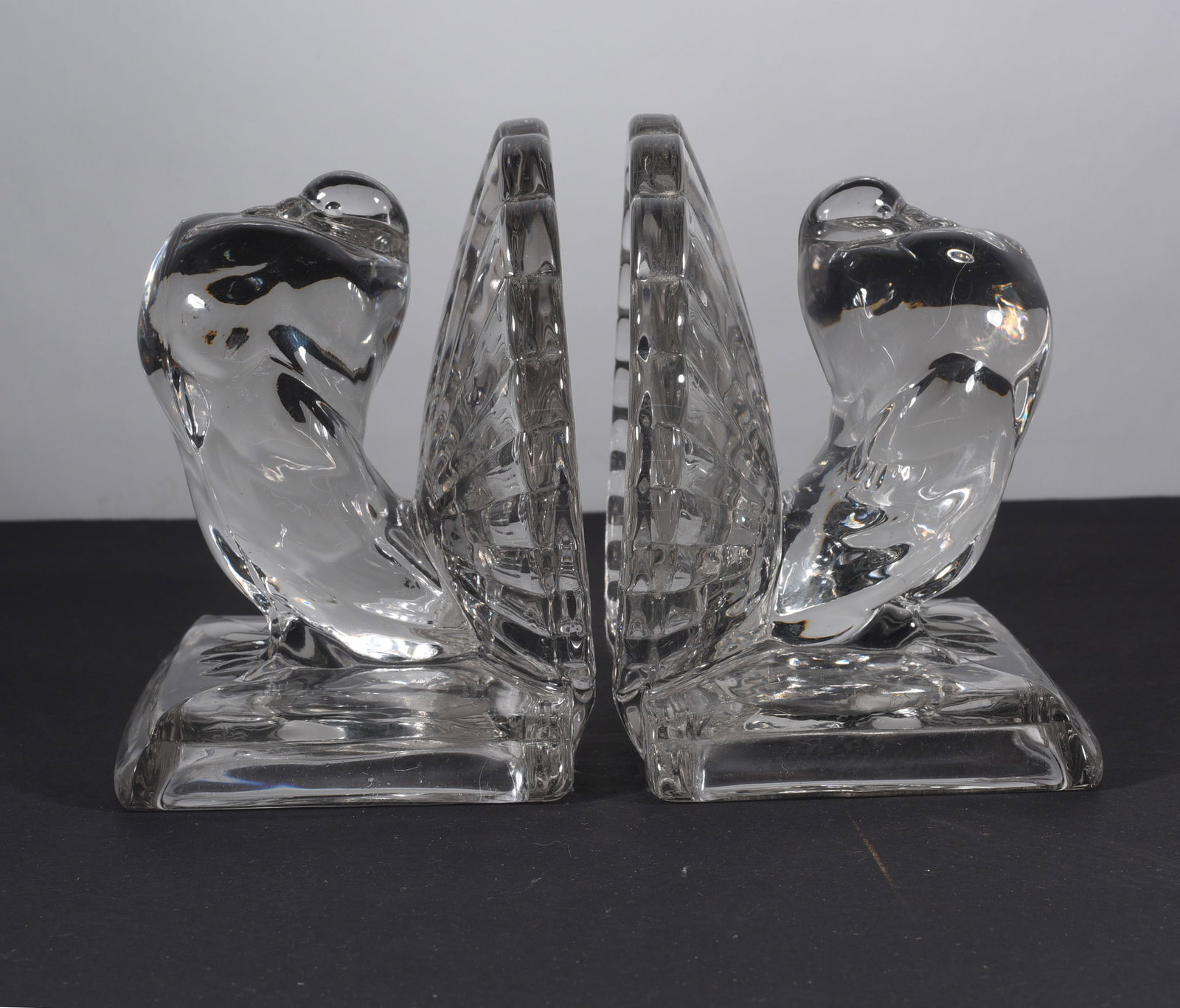 Glass Turkey Bookends: sizes are found under condition tab and are for shipping purposes. all sizes are approximate for shipping purposes. all items are from a single owner estate collection. Please see photos for details o