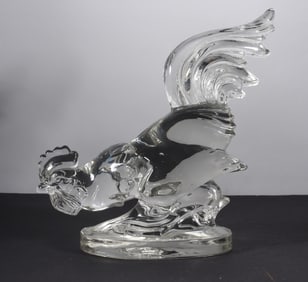 Vintage Heisey Crystal Rooster