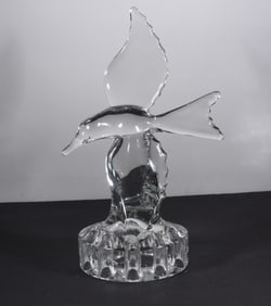 Vintage Crystal Bird