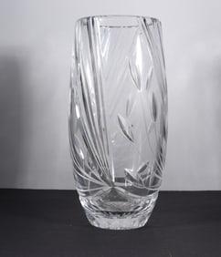 Vintage Crystal Glass Vase