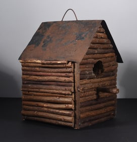 Folk Art Wooden Bird House