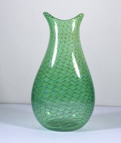 Hand Blown Art Glass Vase