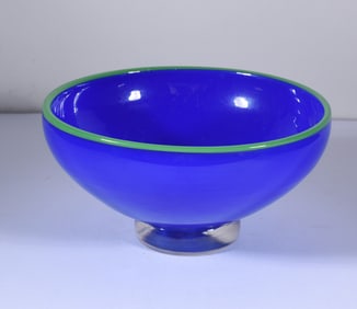 Hand Blown Art Glass Bowl