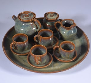 Miniature Pottery Tea Set