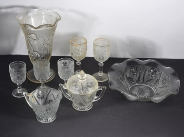 Iris and Harringbone Glass Collection