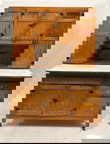 ca. 1920 Oak Hoosier Cabinet