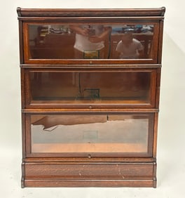 Ca. 1900 Oak Globe Bookcase