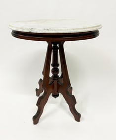 ca. 1890 Victorian Marble Top Table
