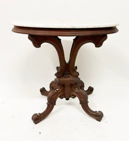 ca. 1890 Victorian Marble Top Table