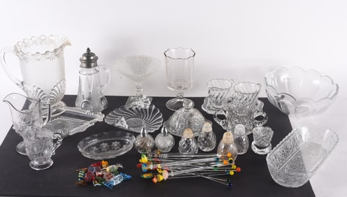 Collection of Vintage Cut Glass and other glass