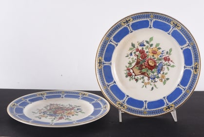 Royal Winton Grimwades Blue Floral Dinner Plates