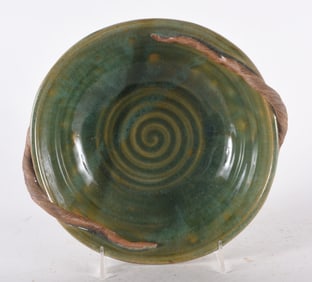 North Carolina Pottery Decorated Plate