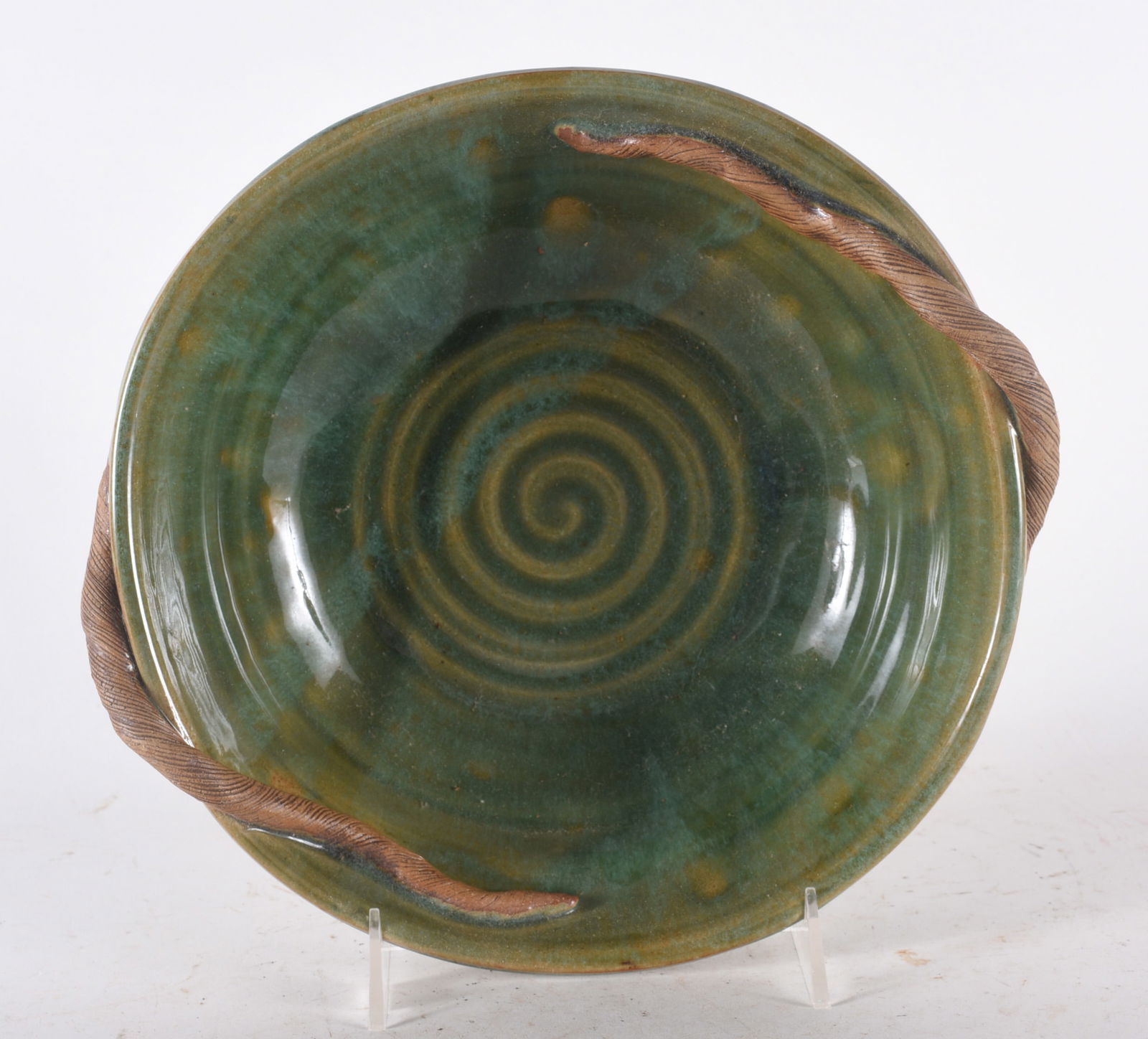 North Carolina Pottery Decorated Plate (1 of 2)