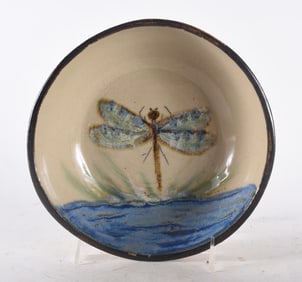 North Carolina Pottery Dragonfly Plate