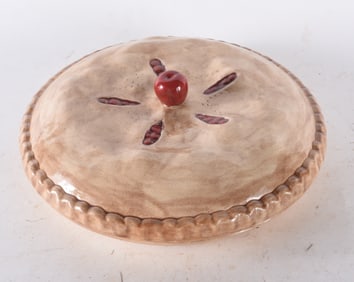 Vintage Ceramic Covered Pie Plate