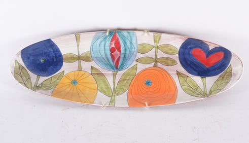 Martin Pottery Decorated Dish