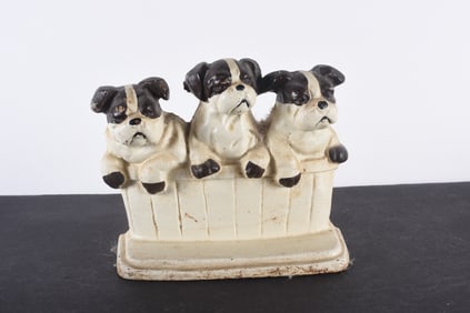 Cast Iron Dog Door Stop