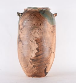 Large North Carolina Pottery Floor Vase