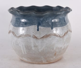 North Carolina Pottery Flower Pot