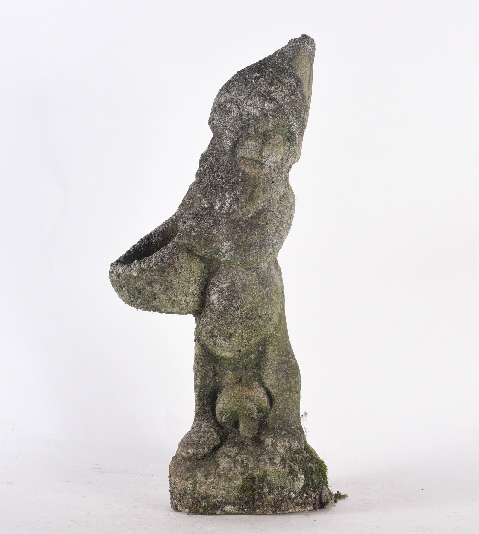 Concrete Yard Art with great AGE: sizes are found under condition tab and are for shipping purposes. all sizes are approximate for shipping purposes. all items are from a single owner estate collection. Please see photos for details o