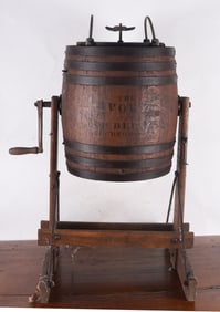 Barrel Butter Churn on Stand