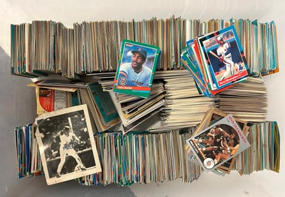 1980s Baseball Card Collection and Basketball