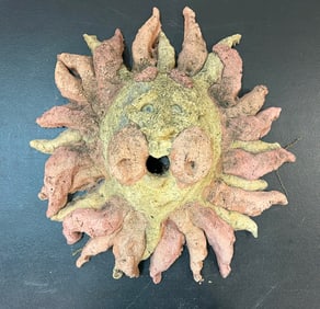 Clay Pottery Outdoor Hanging Sun