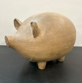 Large Pottery Pig