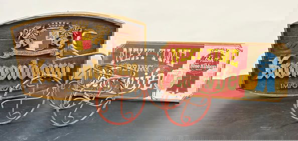 Vintage Signs and planter