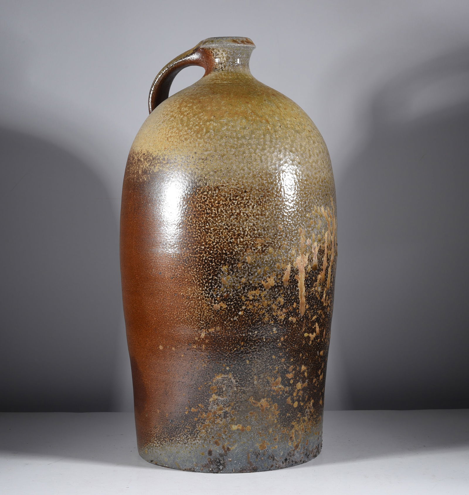 Signed Chad Brown Salt Glaze Jug (1 of 4)