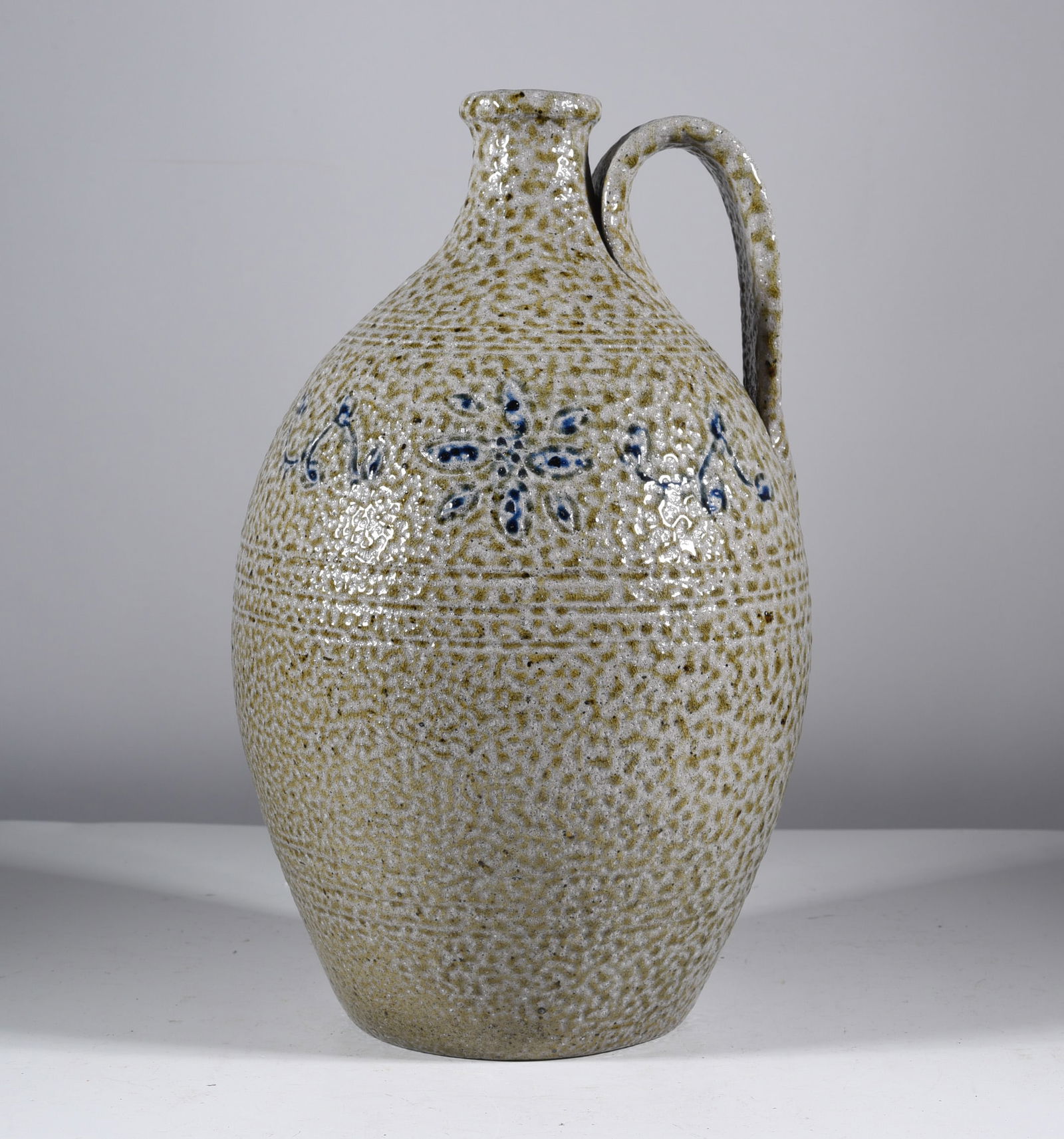 Vernon Owens Decorated Salt Glaze Jug (1 of 4)