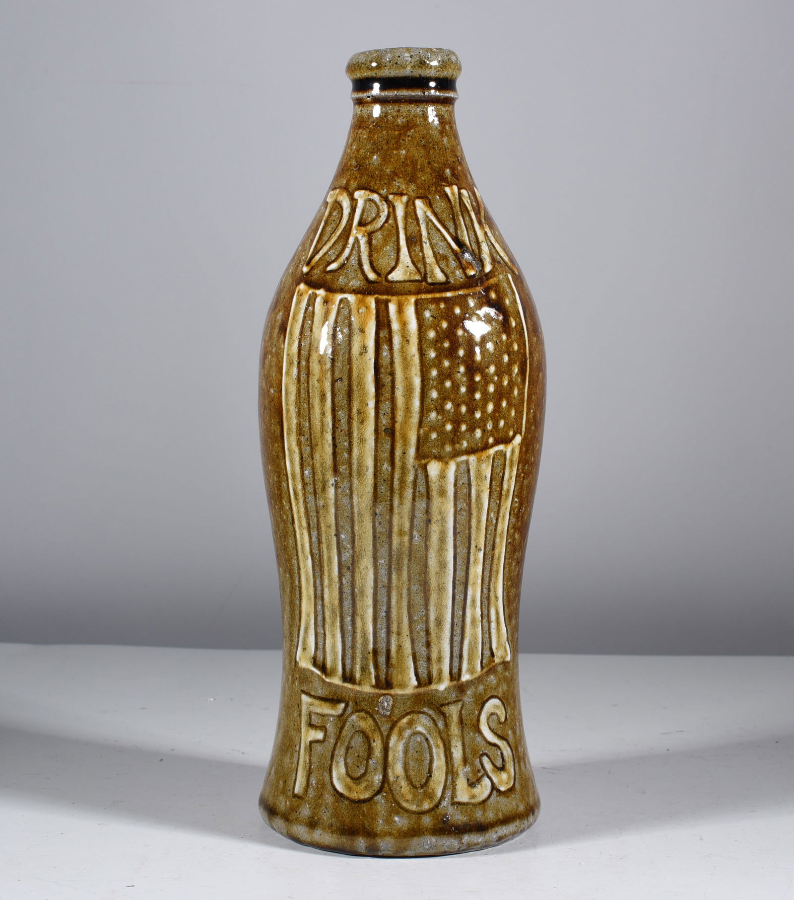 Matt Jones Slip Decorated Bottle (1 of 4)
