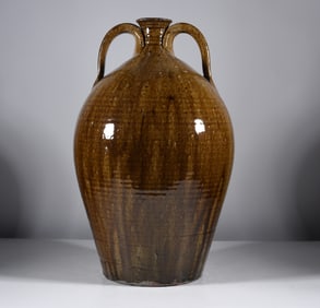 Mike Ball Double Handled Alkaline Glaze Jug