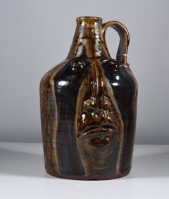 Feliciano Abaurre Pottery Face Jug