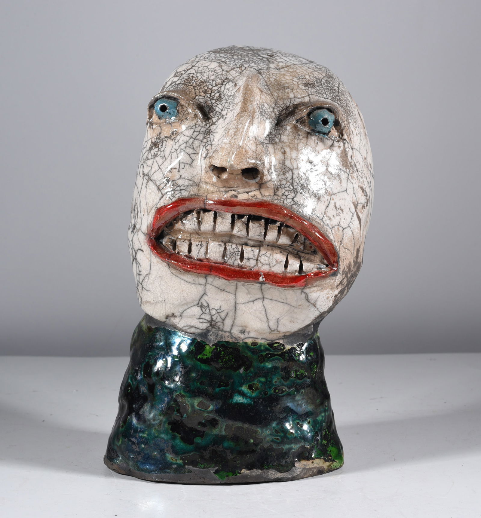 Melanie Micale Pottery Clown Face Jug (1 of 3)