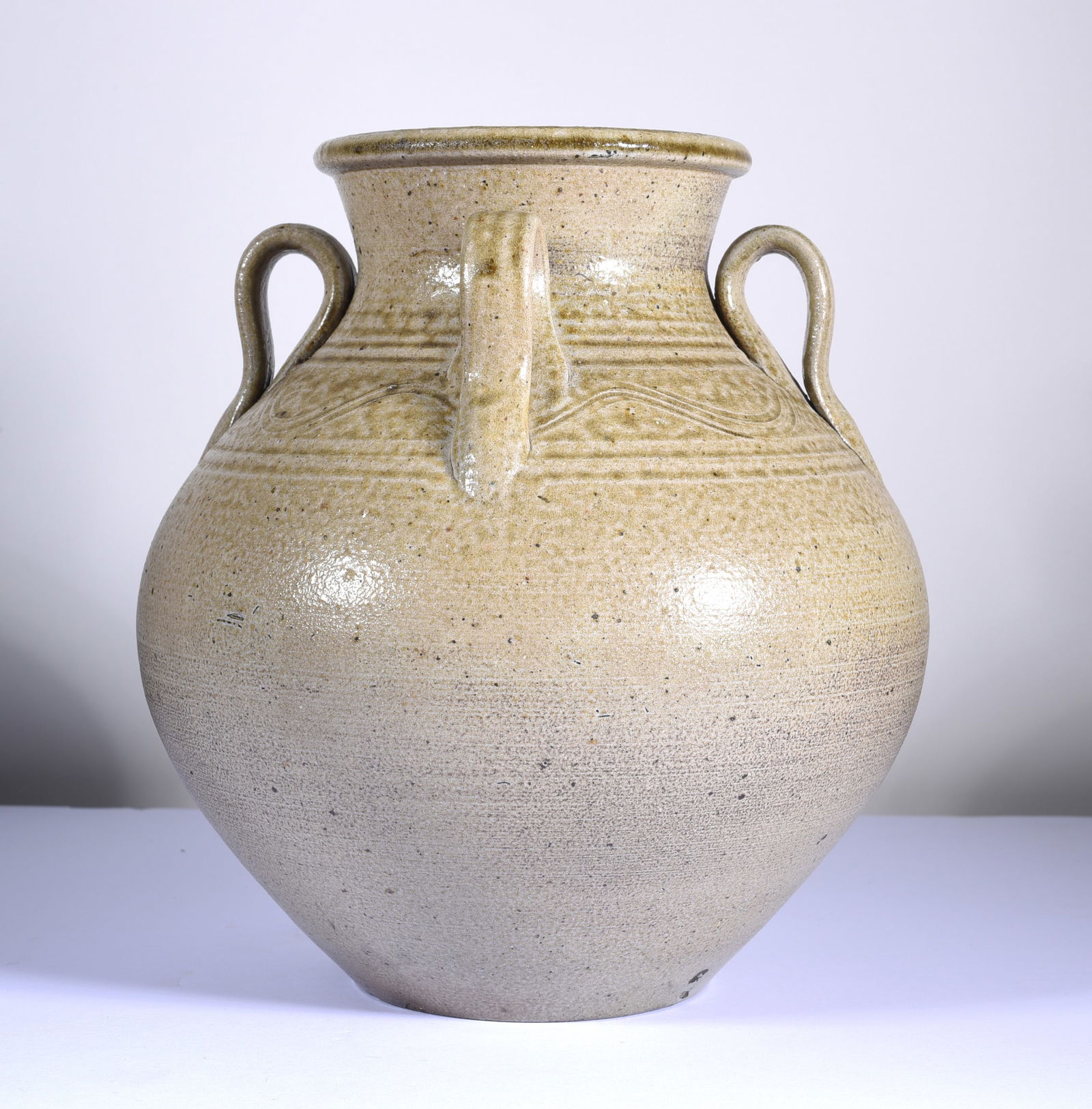 Early David Stuempfle Pottery Jar dated 1991 (1 of 3)