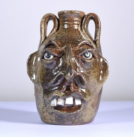 Mike Ball Pottery Face Jug
