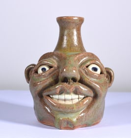 JG Dunning Pottery Face Jug