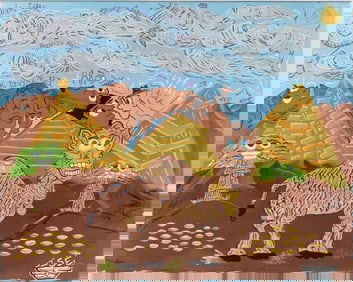 Jakym Clark (Isa) Outsider Art Painting